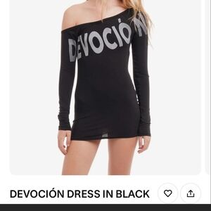 NWT NIIHAI Off-Shoulder Black Mini Dress
